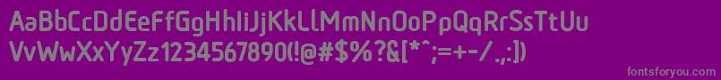 TadaoExtrabold Font – Gray Fonts on Purple Background