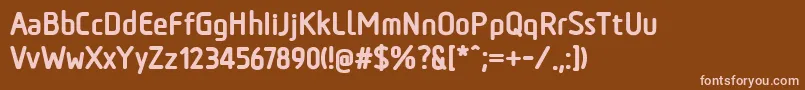 fuente TadaoExtrabold – Fuentes Rosadas Sobre Fondo Marrón