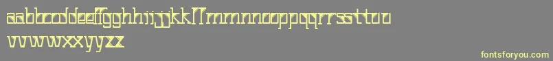 Corner Font – Yellow Fonts on Gray Background