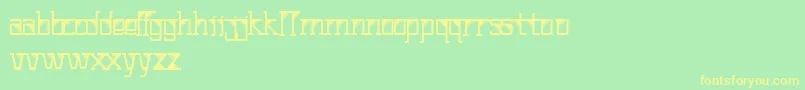 Corner Font – Yellow Fonts on Green Background