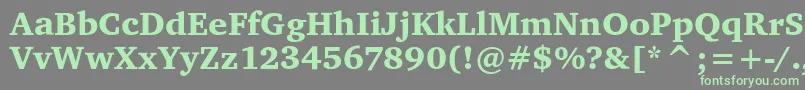 More about CharterItcBlack Font CharterItcBlack Font – Green Fonts on Gray Background