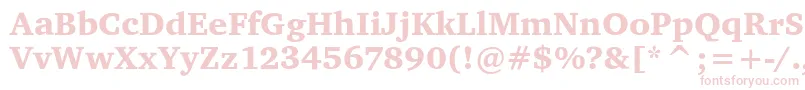 CharterItcBlack Font – Pink Fonts on White Background