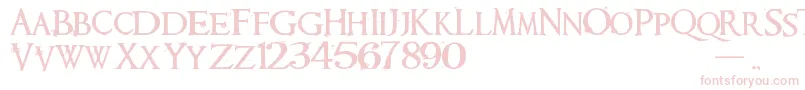 Requiem Font – Pink Fonts on White Background