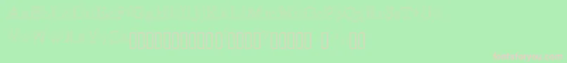 Kersse Font – Pink Fonts on Green Background