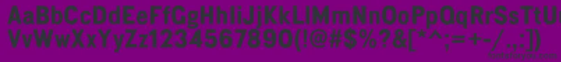 フォントPennylanecorrodedbold – 紫の背景に黒い文字