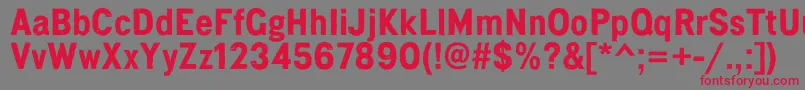 Pennylanecorrodedbold Font – Red Fonts on Gray Background