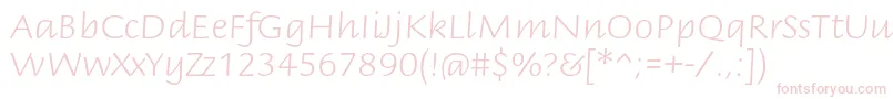 フォントBriemscriptstdLight – ピンクのフォント