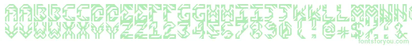 Шрифт SidesV1.0 – зелёные шрифты