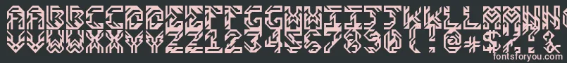 SidesV1.0 Font – Pink Fonts on Black Background