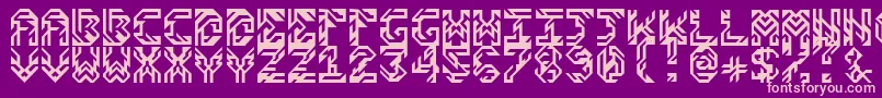 SidesV1.0 Font – Pink Fonts on Purple Background