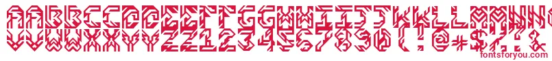 SidesV1.0 Font – Red Fonts on White Background