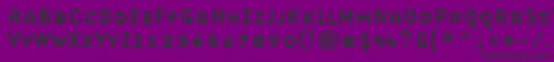 BaseninesmallcapsRegular Font – Black Fonts on Purple Background