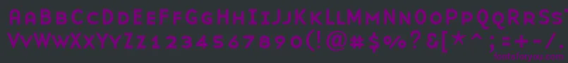 Шрифт BaseninesmallcapsRegular – фиолетовые шрифты на чёрном фоне