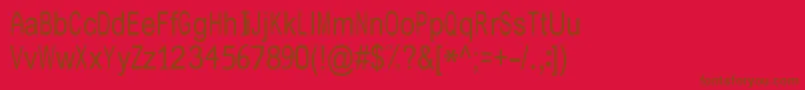 fuente JuliasoftSpecialFontN1 – Fuentes Marrones Sobre Fondo Rojo