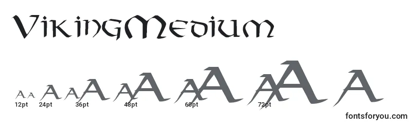 VikingMedium Font Sizes