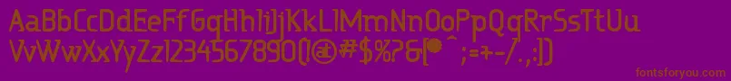 fuente RitalinExtrabold – Fuentes Marrones Sobre Fondo Morado