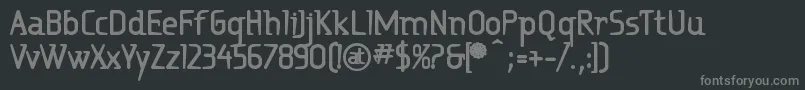 RitalinExtrabold Font – Gray Fonts on Black Background