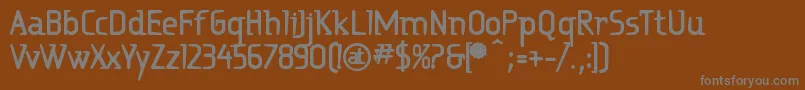 RitalinExtrabold Font – Gray Fonts on Brown Background