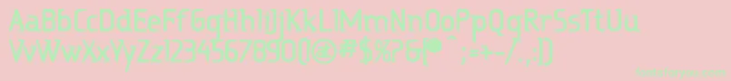 RitalinExtrabold Font – Green Fonts on Pink Background