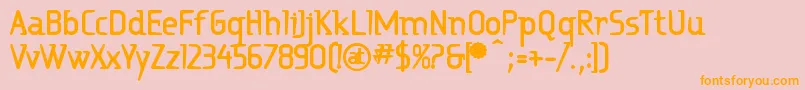 RitalinExtrabold Font – Orange Fonts on Pink Background
