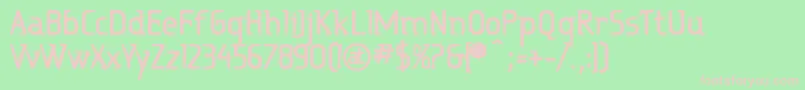 RitalinExtrabold Font – Pink Fonts on Green Background
