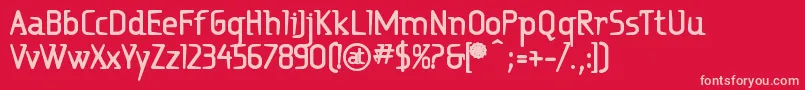 フォントRitalinExtrabold – 赤い背景にピンクのフォント