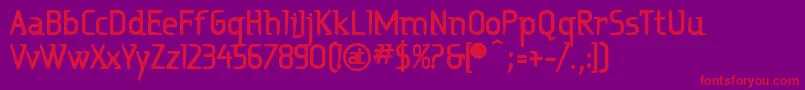 RitalinExtrabold Font – Red Fonts on Purple Background