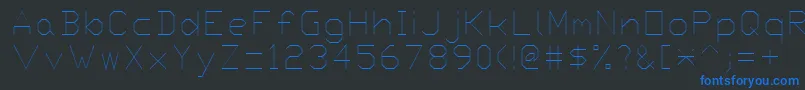 Czcionka Proxy4 – niebieskie czcionki na czarnym tle