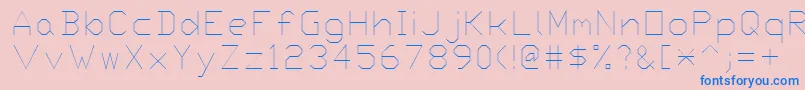 Proxy4 Font – Blue Fonts on Pink Background