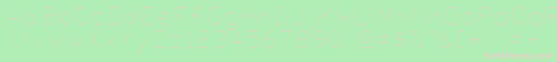 Fonte Proxy4 – fontes rosa em um fundo verde