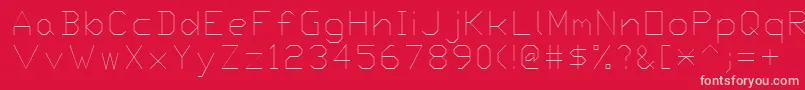 Saiba mais sobre a fonte Proxy4 Fonte Proxy4 – fontes rosa em um fundo vermelho