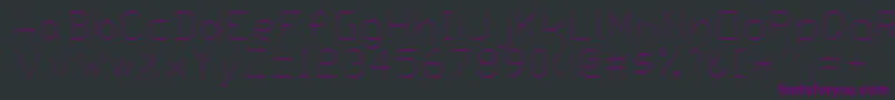 Proxy4 Font – Purple Fonts on Black Background