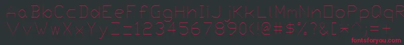 fuente Proxy4 – Fuentes Rojas Sobre Fondo Negro