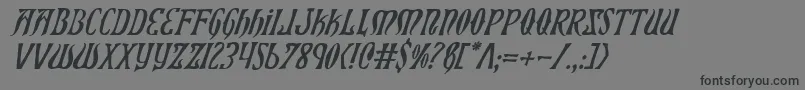 Шрифт Xiphosi – чёрные шрифты на сером фоне