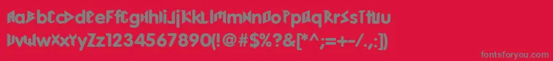 AriaV1Www.Hardzona.Ru Font – Gray Fonts on Red Background