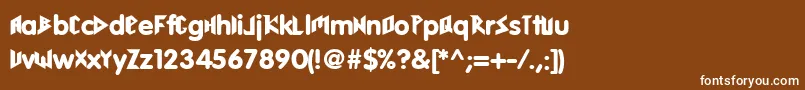 AriaV1Www.Hardzona.Ru Font – White Fonts on Brown Background