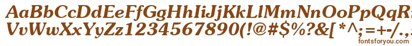 Шрифт SouvenT – коричневые шрифты на белом фоне