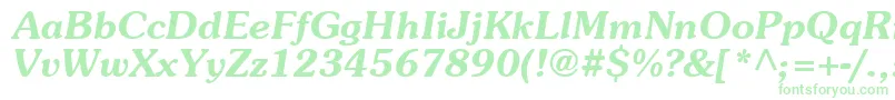 SouvenT Font – Green Fonts on White Background