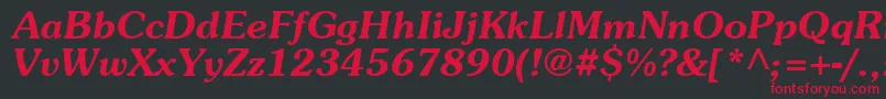 SouvenT Font – Red Fonts on Black Background