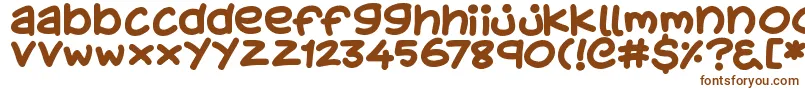 KidsStuff Font – Brown Fonts on White Background