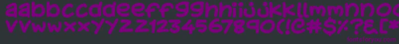KidsStuff Font – Purple Fonts on Black Background
