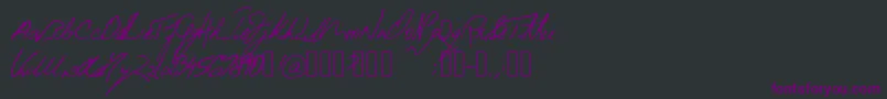 BeneathTheFloorboards-fontti – violetit fontit mustalla taustalla