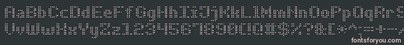 Czcionka BoldDotDigital7 – różowe czcionki na czarnym tle