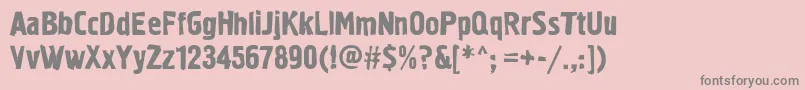 Graffiti1c Font – Gray Fonts on Pink Background