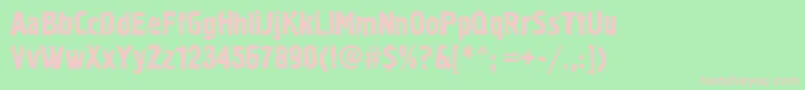 Fonte Graffiti1c – fontes rosa em um fundo verde