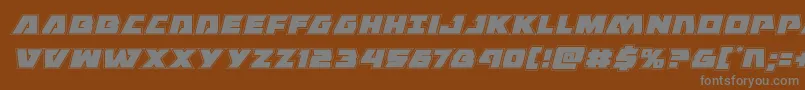 Шрифт Eaglestrikeacadital – серые шрифты на коричневом фоне
