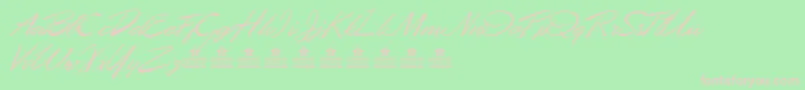 DesertQueenPersonalUse Font – Pink Fonts on Green Background