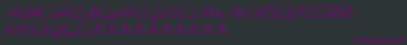 DesertQueenPersonalUse Font – Purple Fonts on Black Background
