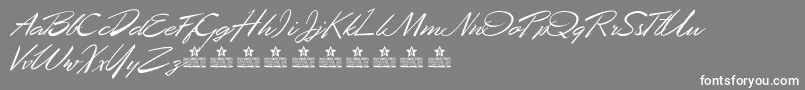 DesertQueenPersonalUse Font – White Fonts on Gray Background