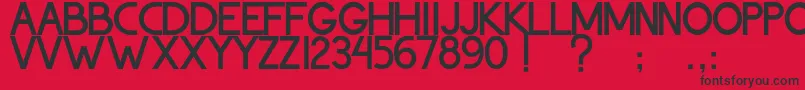 ThohirKeBadreah Font – Black Fonts on Red Background